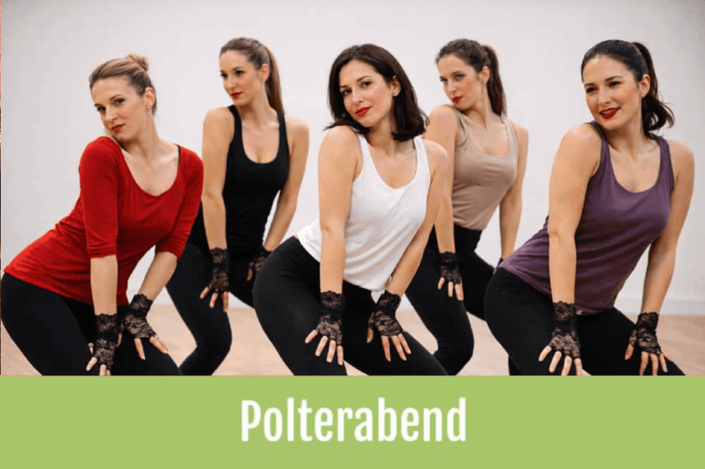 Piger danser burlesque til polterabend